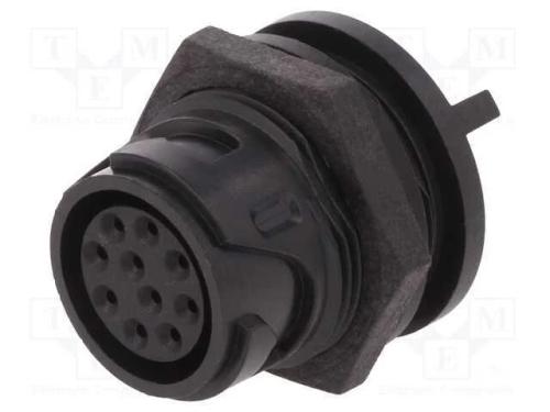 Conector: redondos, tomada, fêmea, PIN: 10, Bucca.