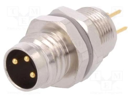 Conector: M8, Macho, Pin: 3, Não Blindados, Tomada, Ip67, 60v