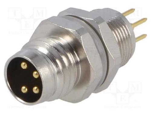 Conector: M8, Macho, Pin: 4, Não Blindados, Tomada, Ip67, 30v