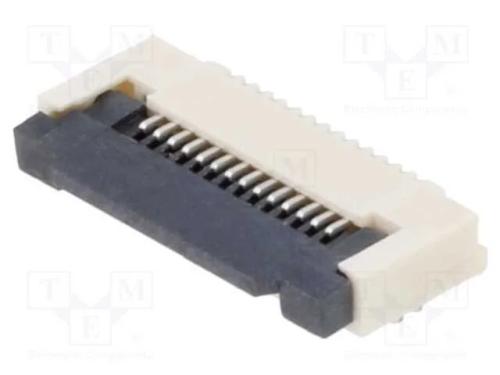Conector: FFC/FPC, horizontais, PIN: 14, ZIF, SMT.