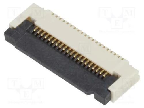 Conector: FFC/FPC, horizontais, PIN: 20, ZIF, SMT.