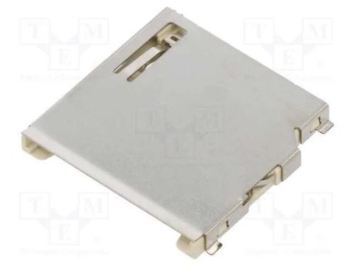 Conector: para Cartões, Sd, Smt, Seletivamente Dourado, Lcp, 500ma