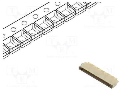 Conector: FFC/FPC, horizontais, PIN: 40, contacto.