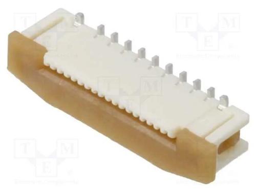 Conector: FFC/FPC, verticais, ZIF, SMT, Slider, 5.