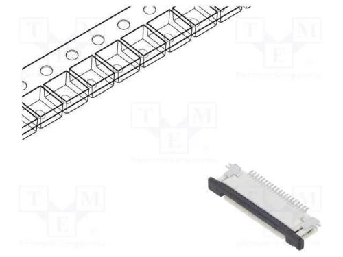 Conector: FFC/FPC, horizontais, PIN: 20, contacto.
