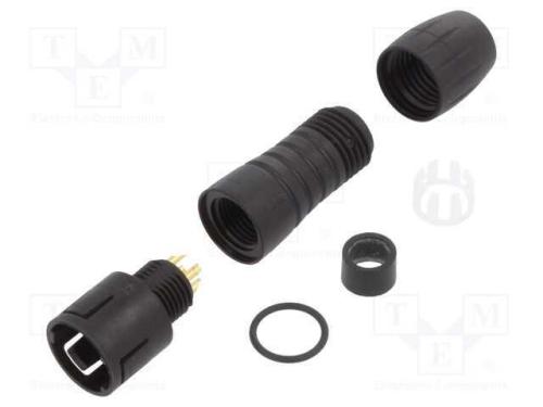 Conector: Redondos, Ficha, 620, Macho, Pin: 4, Não Blindados, 2,5a