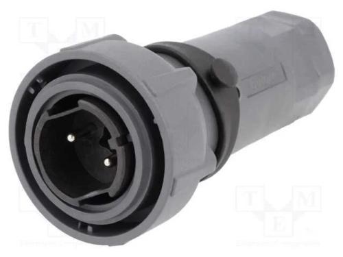 Conector: redondos, ficha, macho, PIN: 2, Buccane.