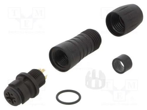 Conector: Redondos, Ficha, 620, Fêmea, Pin: 4, Não Blindados, 2,5a