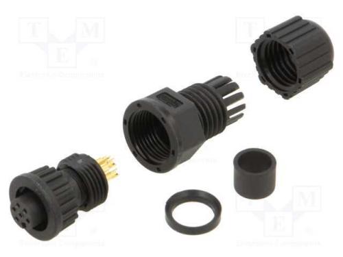 Conector: Redondos, Ficha, Tamanho A, Fêmea, Pin: 6, de Baioneta, 2a