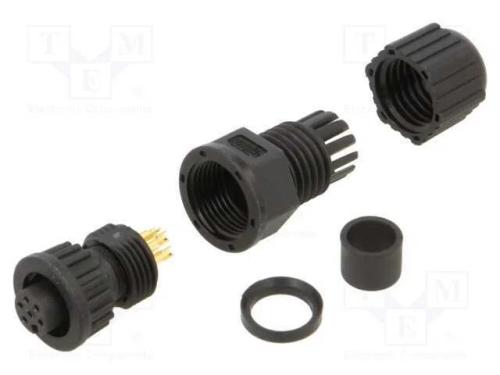 Conector: Redondos, Ficha, Tamanho A, Fêmea, Pin: 6, de Baioneta, 2a