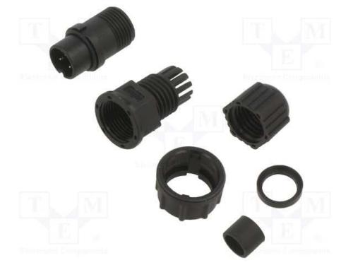Conector: Redondos, Ficha, Tamanho B, Macho, Pin: 3, 5a, Ip67, Solda