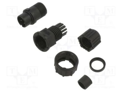 Conector: Redondos, Ficha, Tamanho B, Macho, Pin: 3, 5a, Ip67, Solda