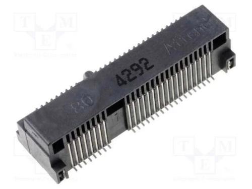 Conector: Pci Express Mini, Horizontais, Smt, Dourado, Pin: 52
