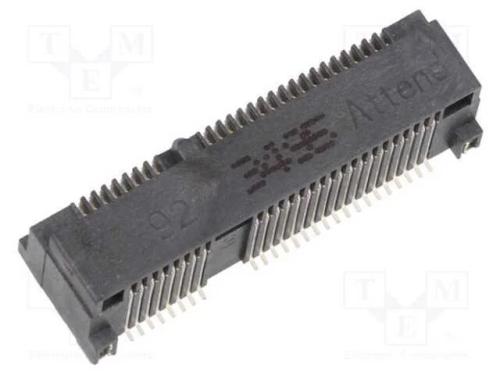 Conector: Pci Express Mini, Horizontais, Smt, Dourado, Pin: 52