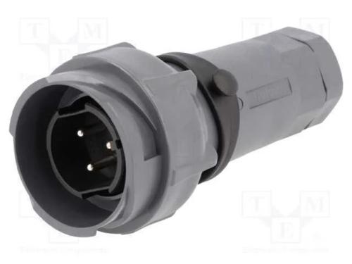 Conector: redondos, ficha, macho, PIN: 3, Buccane.