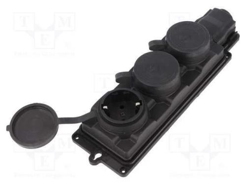 Conector: de alimentação, tomada, 2P+PE, 250VAC, .