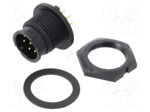 Conector: Redondos, Tomada, Tamanho B, Macho, Pin: 8, de Baioneta