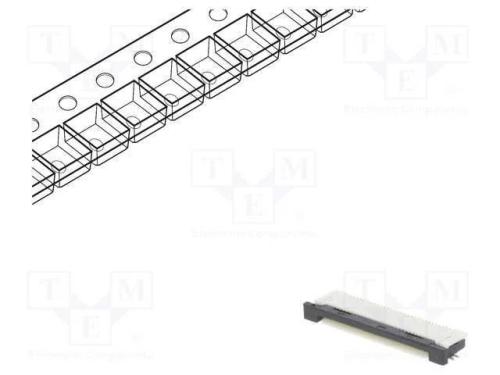 Conector: FFC/FPC, horizontais, PIN: 30, contacto.