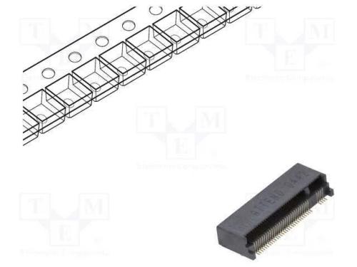 Conector: M.2 (Ngff), Horizontais, Smt, Gold Flash, Pin: 67, 0,5a