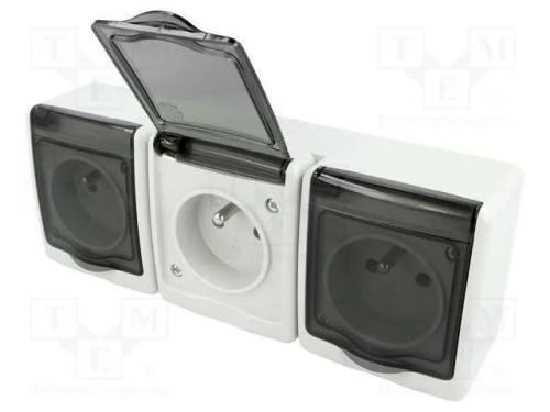 Conector: de alimentação, tomada, 2P+PE, 250VAC, .