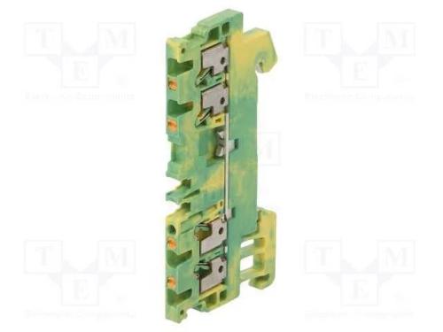 Conector: de carril, 1,5mm2, faixas: 1, braçadeir.