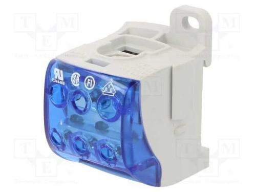 Conector: Bloco de Distribuição, Sub, 16mm2,25mm2,70mm2, Azul