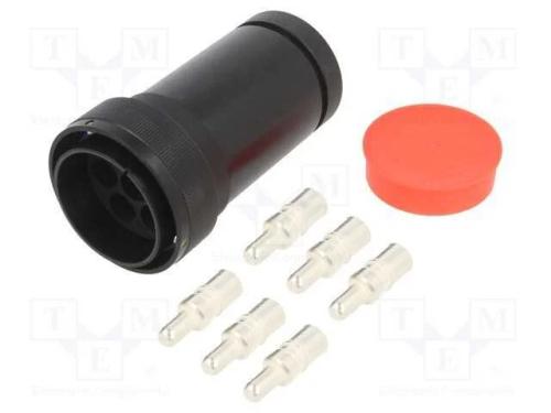 Conector: redondos, ficha, macho, PIN: 6, Buccane.