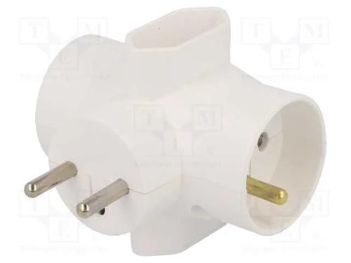 Conector: de alimentação, multiplicador, 2P,2P+PE.