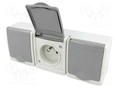 Conector: de alimentação, tomada, 2P+PE, 250VAC, .
