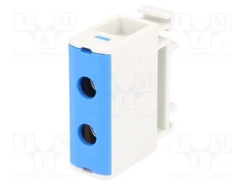 Conector: de Carril, 2,5÷35mm2, Faixas: 1, Braçadeiras: 2, Azul
