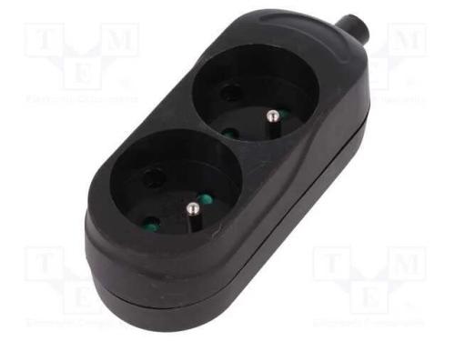Conector: de alimentação, fêmea, multiplicador, 2.