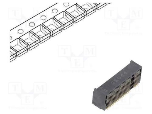 Conector: M.2 (Ngff), Horizontais, Smt, Gold Flash, Pin: 67, 0,5a