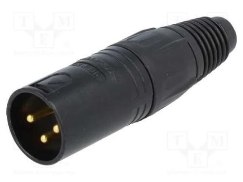 Ficha, Xlr, Macho, Pin: 3, Simples, com Cabo, Solda, 16a, 3,5÷8mm, X
