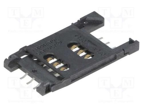 Conector: para Cartões, Sim, com Pega Articulada, Smt, Pin: 6
