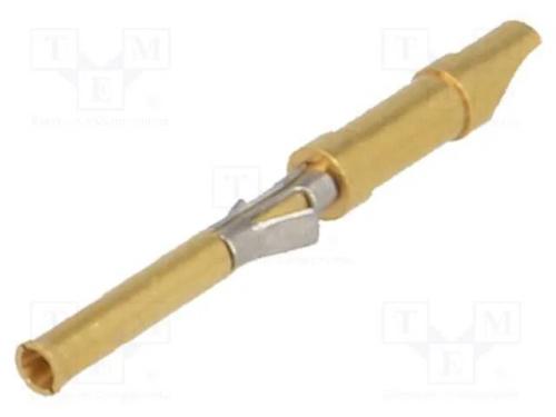 Contacto, fêmea, latão, dourado, 26AWG÷22AWG, sol.