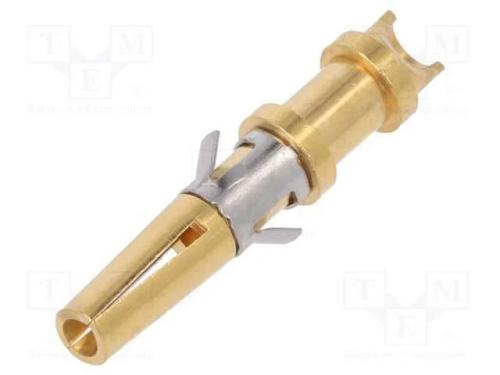 Contacto, fêmea, latão, niquelado, 18AWG÷14AWG, B.