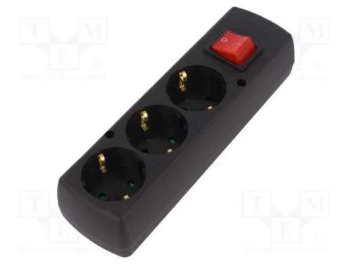 Conector: de alimentação, fêmea, multiplicador, 2.