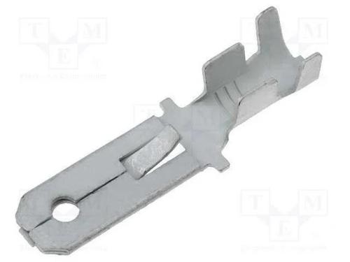 Conetor: plano, 6,3mm, 0,8mm, fêmea, 2÷3,5mm2, ce.