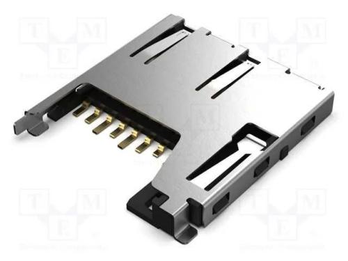 Conector: para Cartões, Microsd, Push-Push, Smt, Gold Flash, Pin: 8