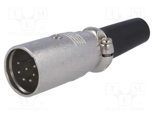 Ficha, Xlr, Macho, Pin: 7, Simples, com Cabo