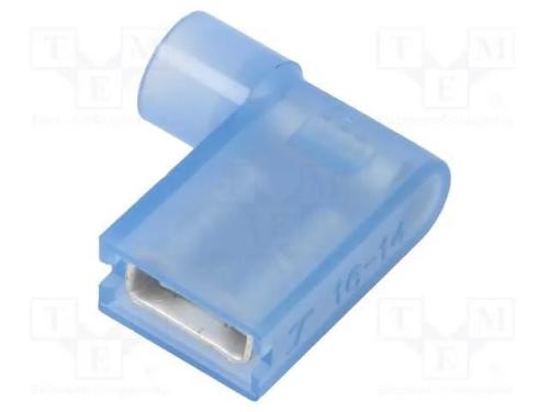 Conetor: plano, 6,3mm, 0,8mm, macho, 2,5mm2, cerr.