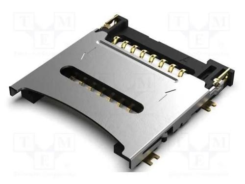 Conector: para Cartões, Microsd, com Tampa Articulada, Smt, Pin: 8
