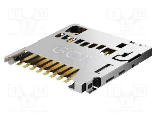 Conector: para Cartões, Microsd, Push-Push, Smt, Gold Flash, Pin: 8