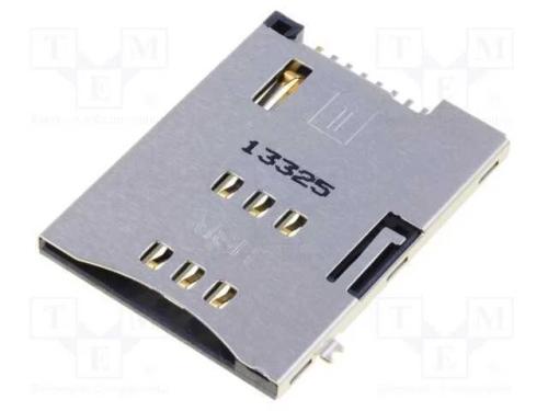 Conector: para Cartões, Sim, Blindadas,Push-Push, Smt, Dourado