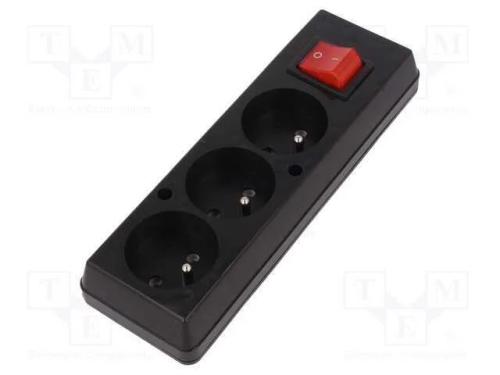 Conector: de alimentação, fêmea, multiplicador, 2.