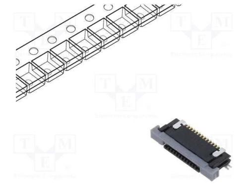 Conector: FFC/FPC, horizontais, PIN: 12, contacto.