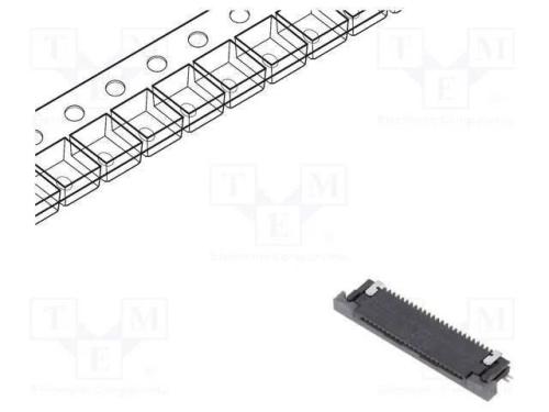 Conector: FFC/FPC, horizontais, PIN: 24, contacto.