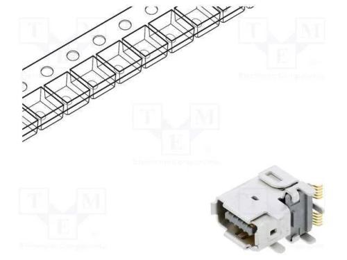 Conector: Ix Industrial, Tomada, Ix, Macho, Pin: 10, A, Dourado, Smt