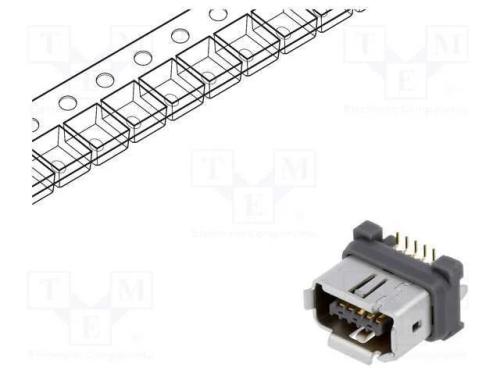 Conector: Ix Industrial, Tomada, Ix, Macho, Pin: 10, A, Dourado, Smt