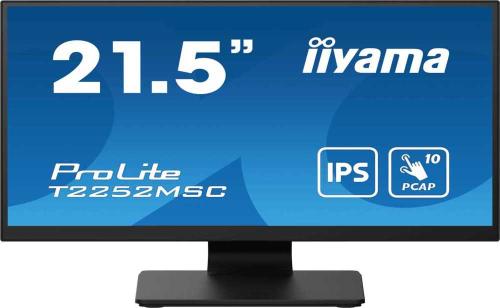 Monitor Touch Prolite Ips Lcd 21.5" T2252msc-B2 Full Hd Preto - Iiyama